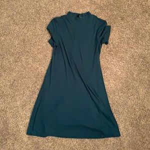 Teal Fit and Flare Dress